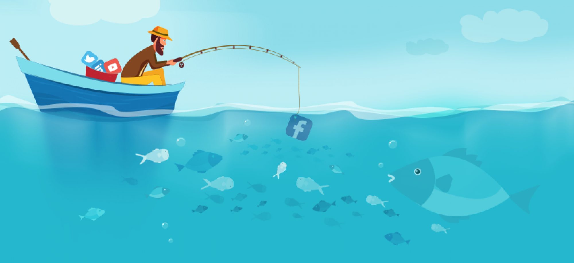Fishing for new clients? fishing for new clients on social media